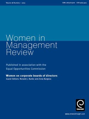 cover image of Women in Management Review, Volume 18, Issue 7